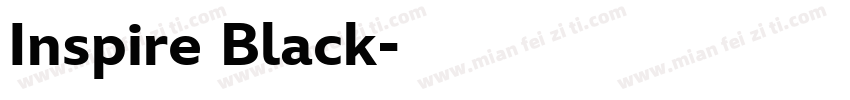 Inspire Black字体转换